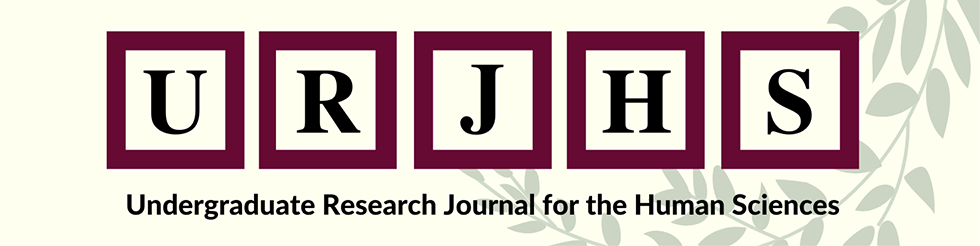 Banner logo that says "URJHS: Undergraduate Research Journal for the Human Sciences"